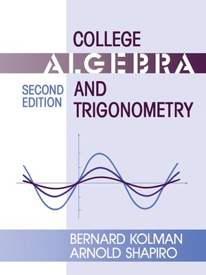 cover image of College Algebra and Trigonometry